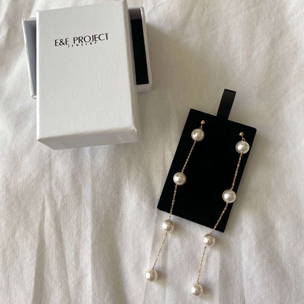 Good Pearl Drop Earrings *never worn*